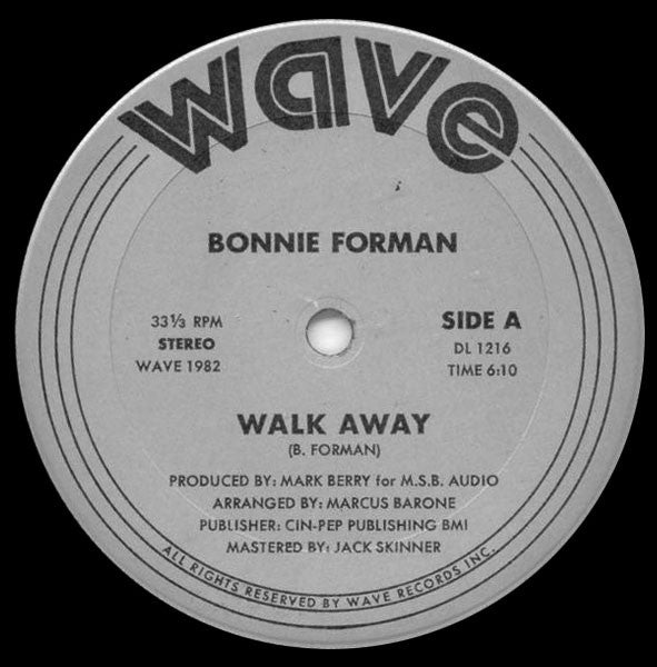 Bonnie Forman – Walk Away (NM,FUNDA GENÉRICA) BOXE1