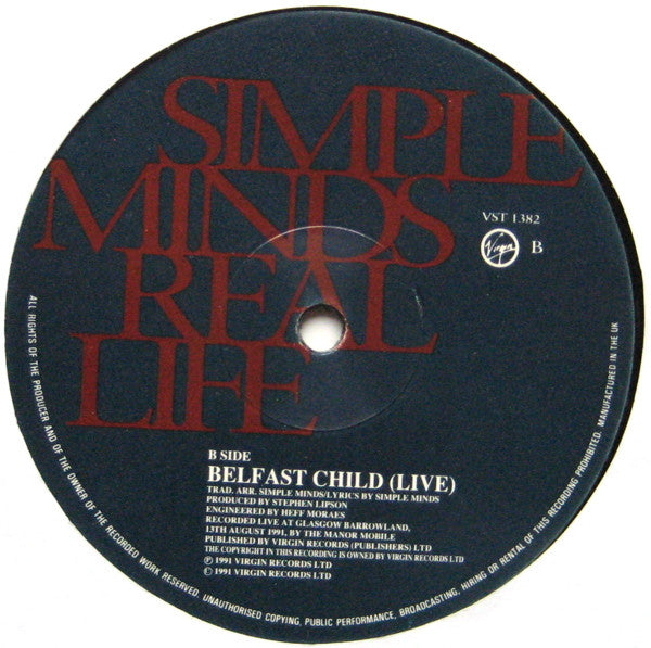 Simple Minds – Real Life (NM,INCLUYE POSTER) BOX15