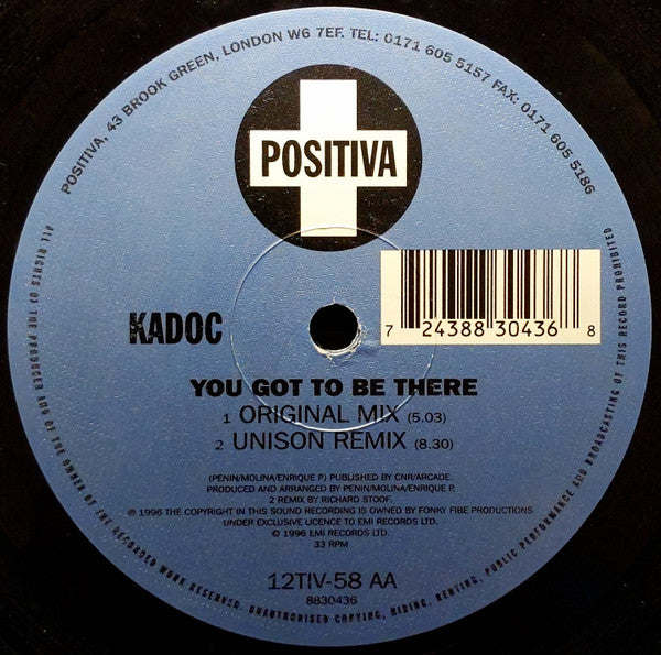 Kadoc – You Got To Be There (NM) BOX 24