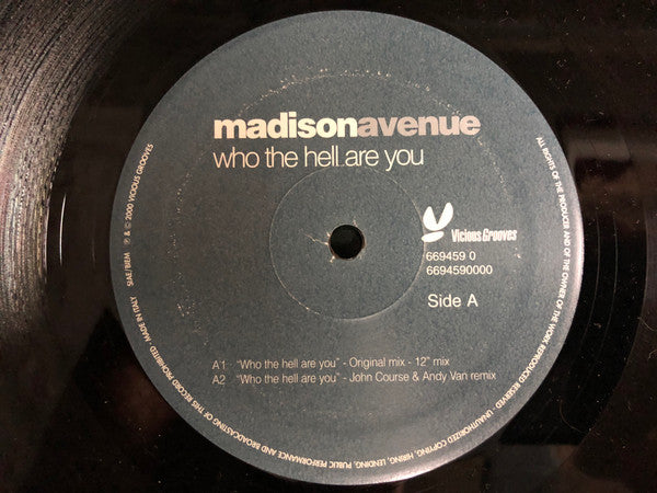 Madison Avenue – Who The Hell Are You (NM, FUNDA EX) BOX10