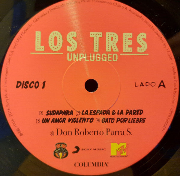 Los Tres – Unplugged / DISCO DOBLE (NUEVO, SELLADO) BOXV4