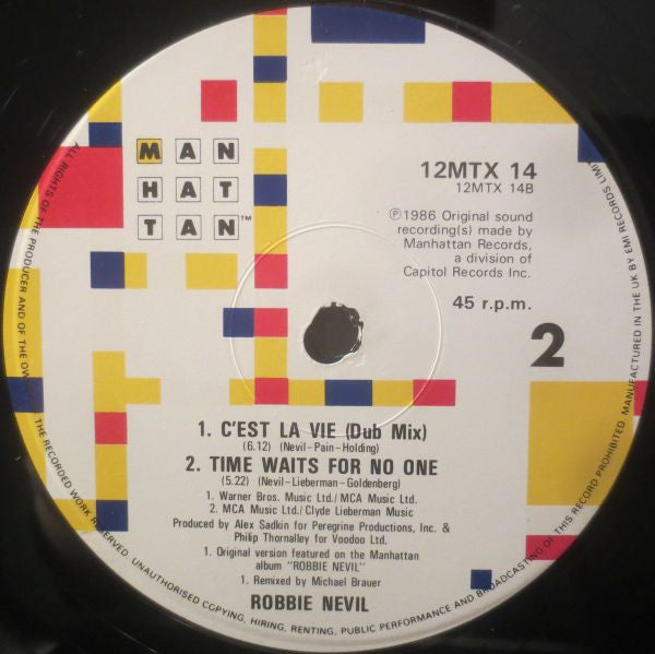 Robbie Nevil – C'est La Vie: Remix, foto 4 de la edición