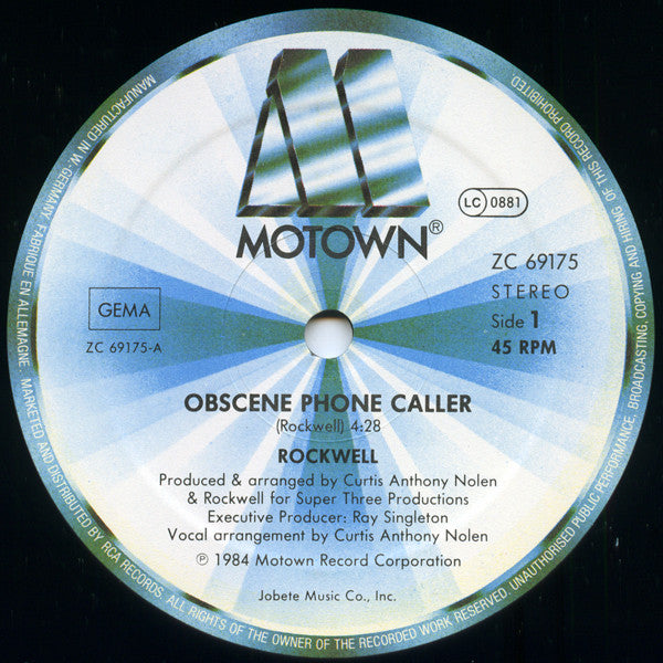 Rockwell – Obscene Phone Caller (VG+) BOX26