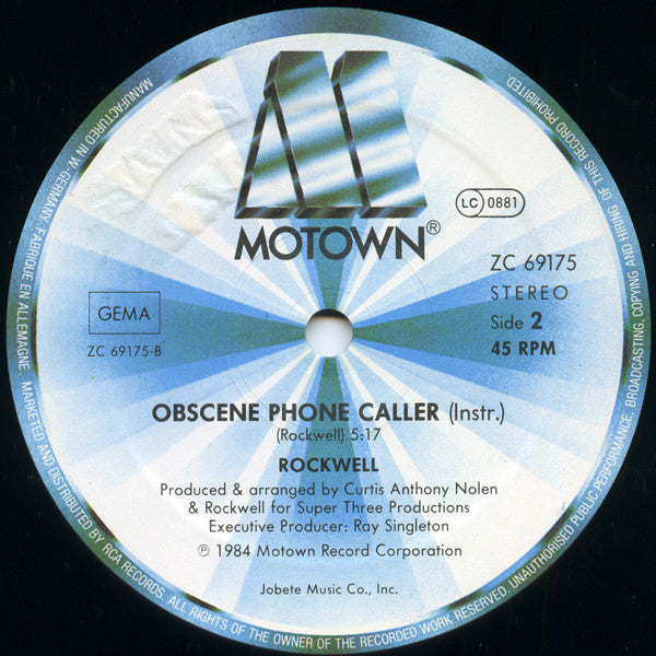 Rockwell – Obscene Phone Caller (VG+) BOX26