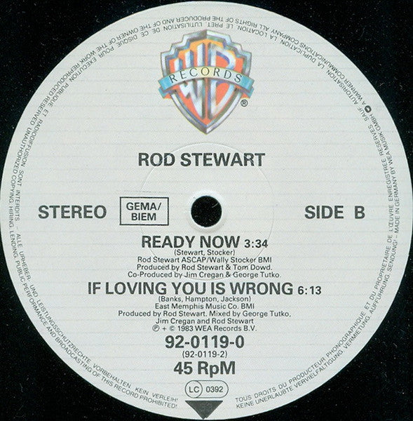 Rod Stewart – Baby Jane (EX, FUNDA VG+) BOX2