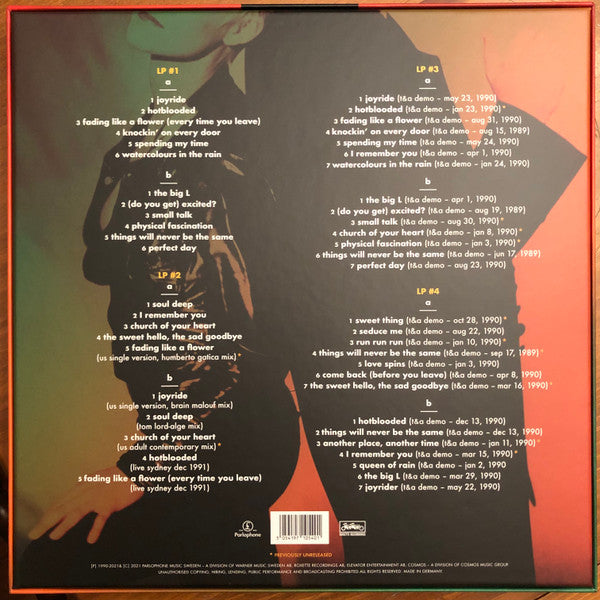 Roxette – Joyride / 30TH ANNIVERSARY EDITION BOX 4LP (NUEVO, SELLADO) BOXV8