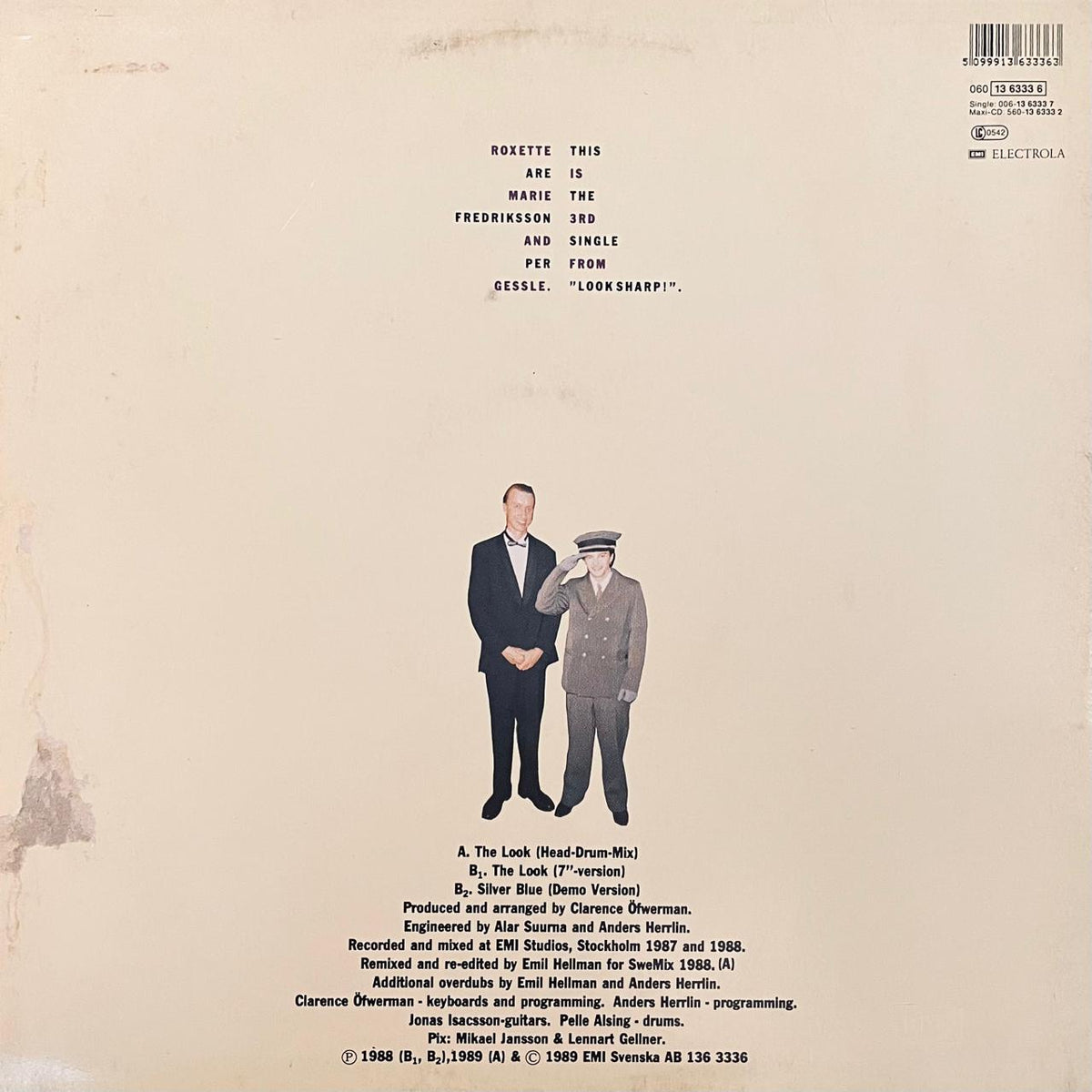 Roxette – The Look (Head-Drum-Mix) (EX, FUNDA VG+) BOX6
