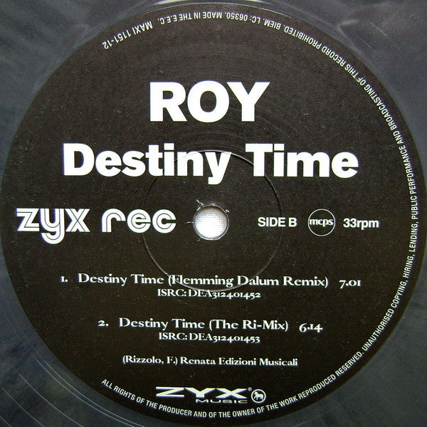 Roy – Destiny Time (MINT, NUEVO, FUNDA VG+) BOX30