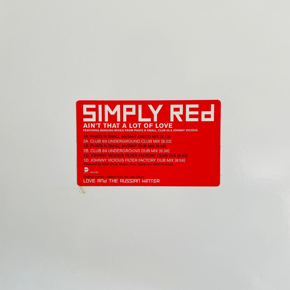 Simply Red – Ain't That A Lot Of Love / DOBLE (EX) BOX32