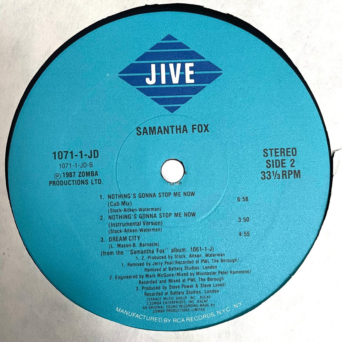 Samantha Fox – Nothing's Gonna Stop Me Now (NM) BOX32