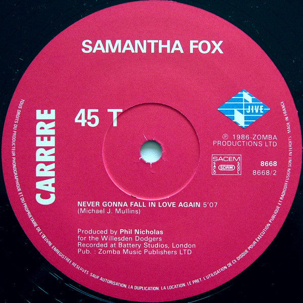 Samantha Fox – Touch Me (I Want Your Body) (NM, FUNDA VG+) BOX11
