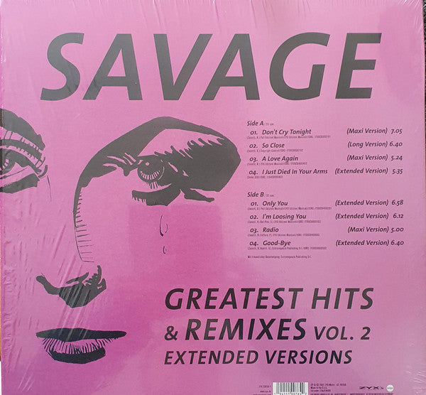 Savage – Greatest Hits & Remixes Vol. 2 (NUEVO, SELLADO) BOXV44