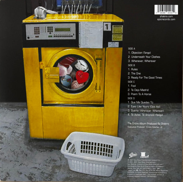 Shakira – Laundry Service / DISCO DOBLE (NUEVO, SELLADO)