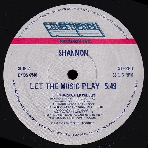 Shannon – Do You Wanna Get Away (NM)