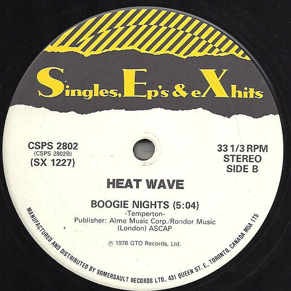 Silver Convention, Heat Wave – Fly Robin Fly / Boogie Nights (NM, FUNDA VG+) BOX18