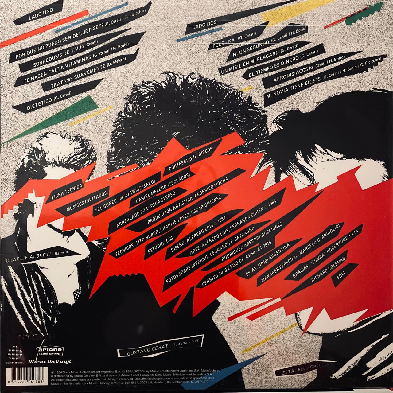 Soda Stereo – Soda Stereo / EDICIÓN ESPECIAL NUMERADA & CRYSTAL CLEAR / INCLUYE INSERT (NUEVO, SELLADO)