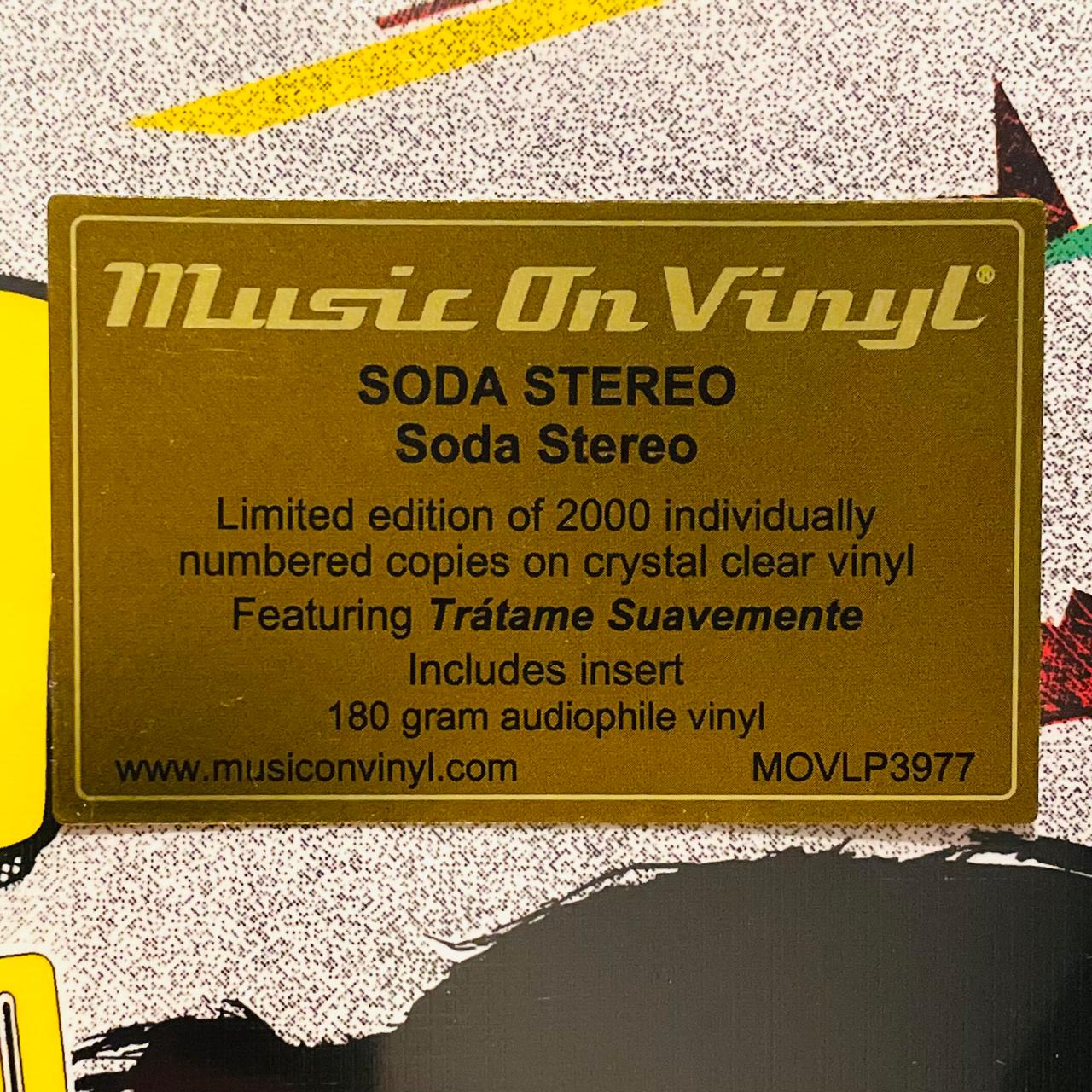 Soda Stereo – Soda Stereo / EDICIÓN ESPECIAL NUMERADA & CRYSTAL CLEAR / INCLUYE INSERT (NUEVO, SELLADO)