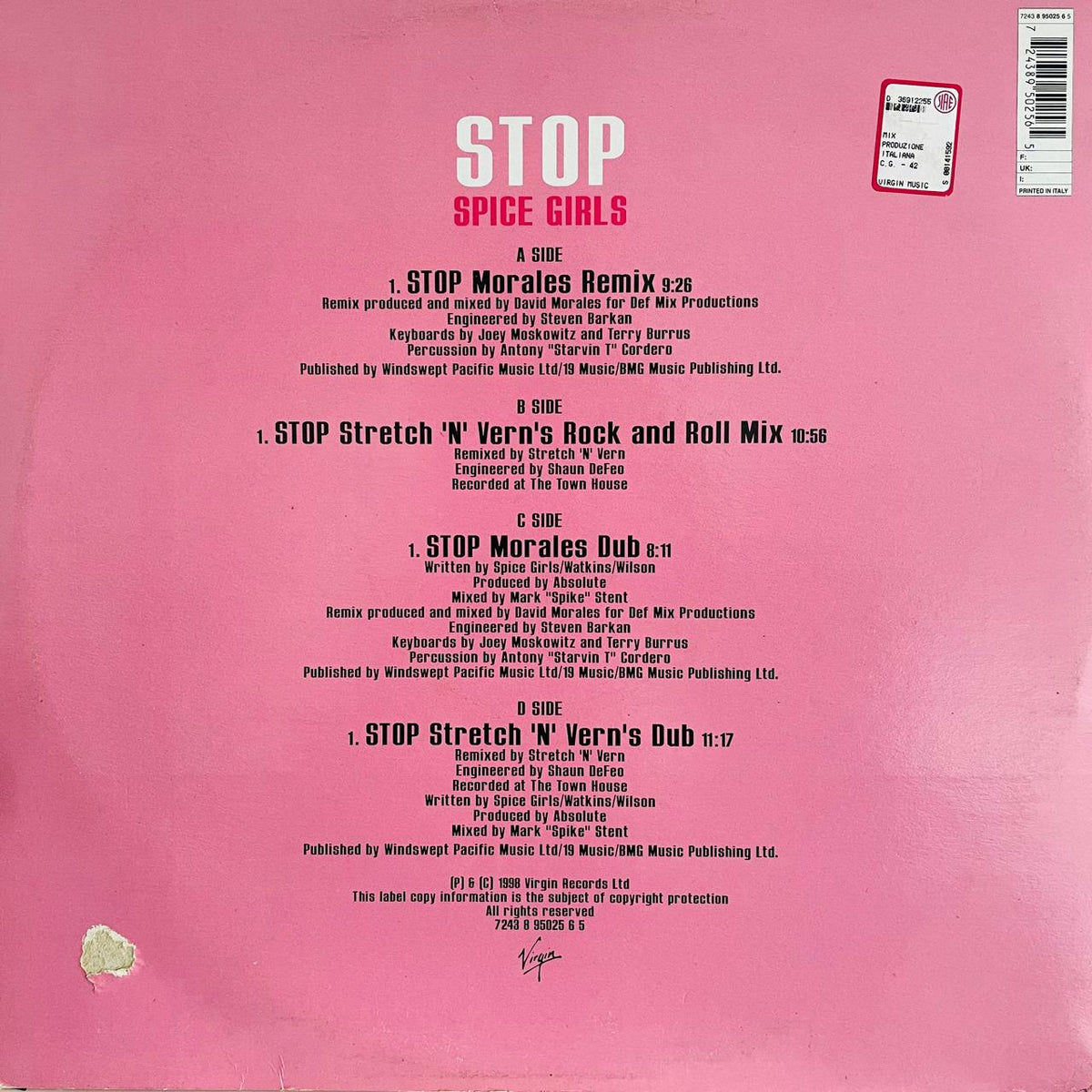 Spice Girls – Stop / DOBLE (VG+) BOX32