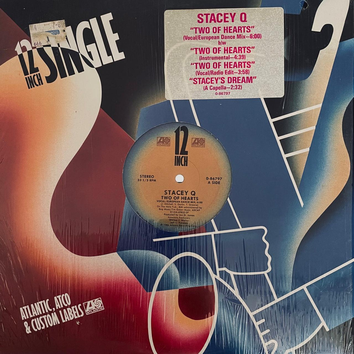 Stacey Q – Two Of Hearts (European Mix) (NM, FUNDA VG+) BOX18