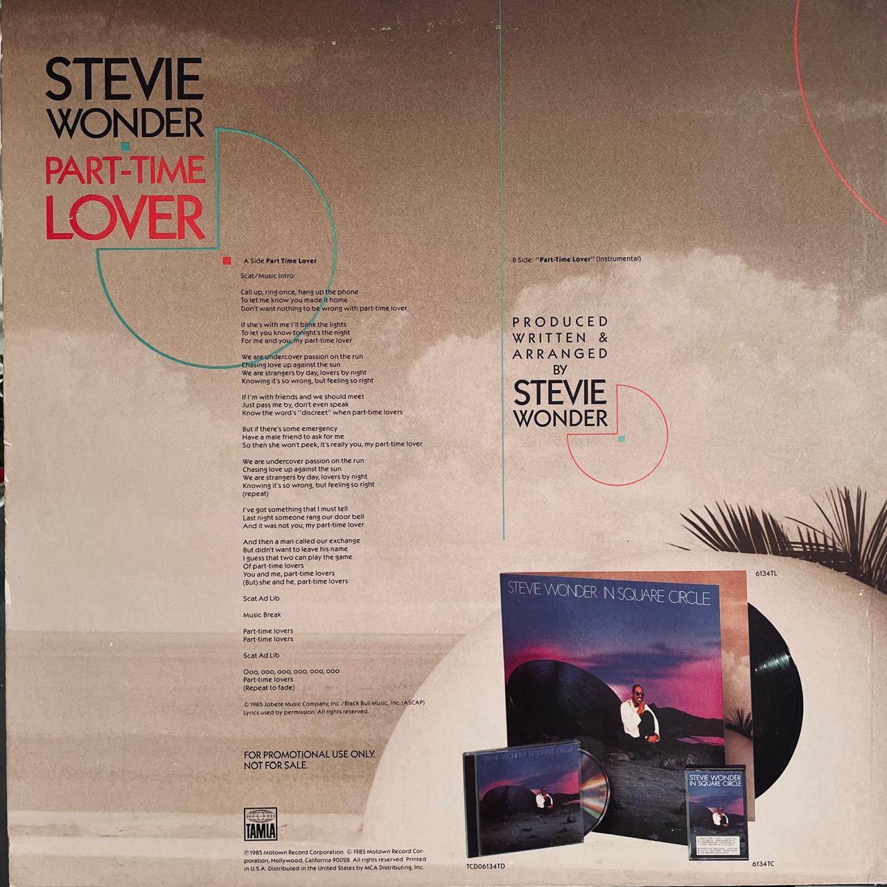 Stevie Wonder – Part-Time Lover (NM, FUNDA VG+)