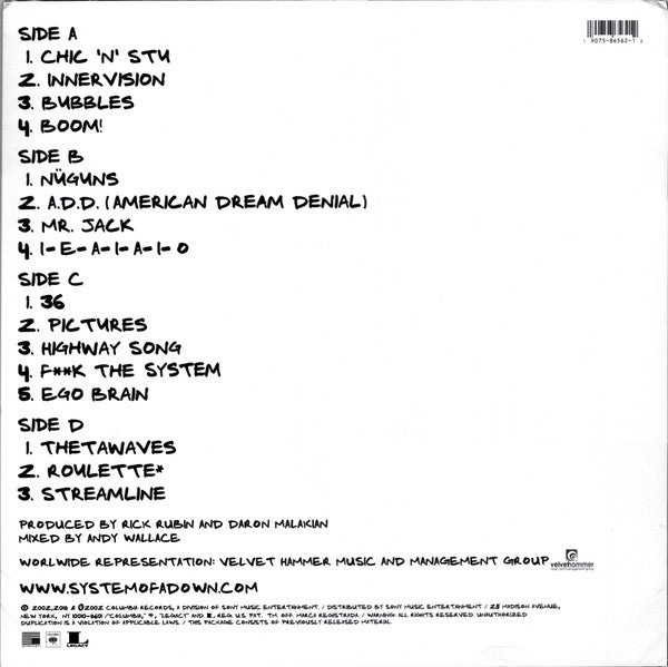 System Of A Down – Steal This Album! / DISCO DOBLE (NUEVO, SELLADO) BOXV49