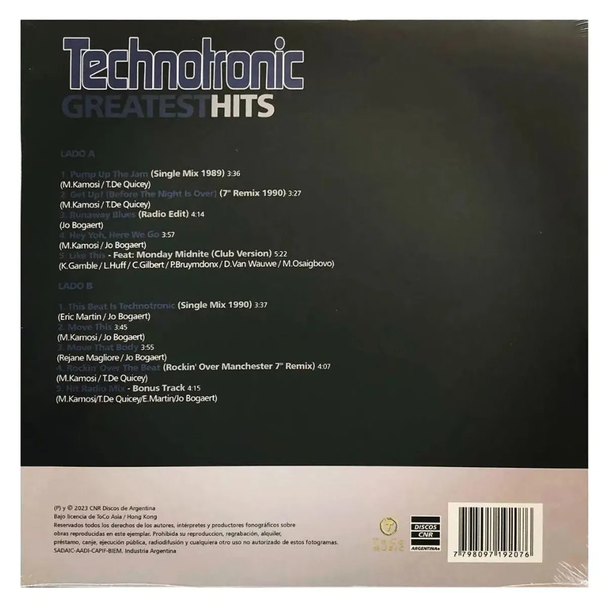 Technotronic – Greatest Hits (NUEVO, SELLADO) BOXV3