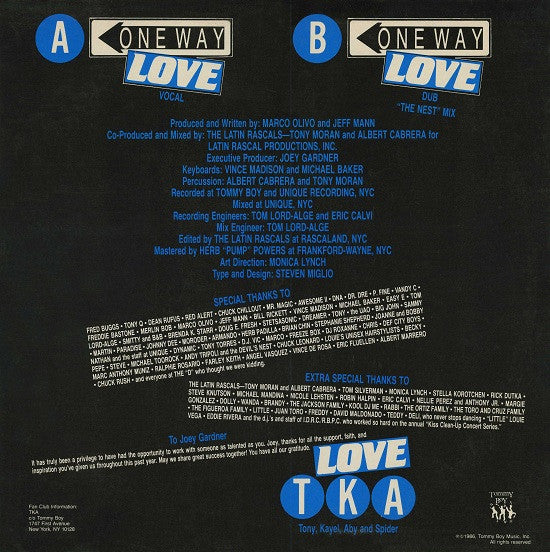 TKA – One Way Love (VG+) BOX21