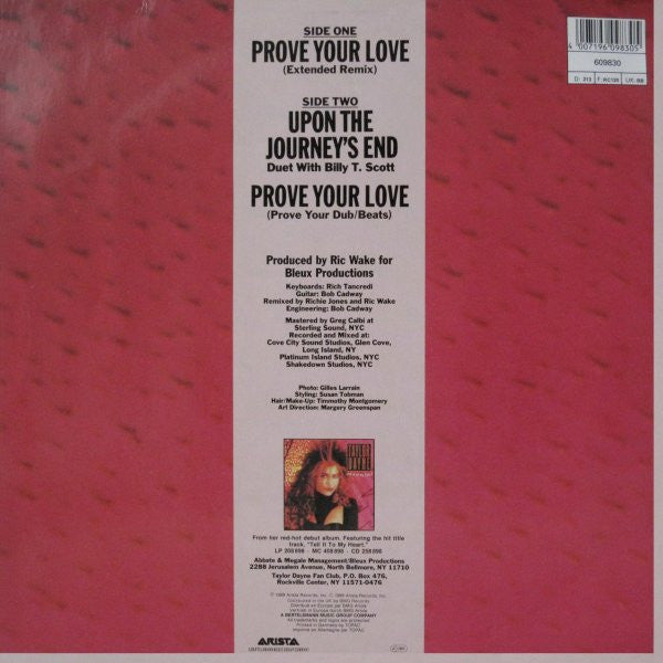 Taylor Dayne – Prove Your Love (Extended Remix) (VG+) BOX16