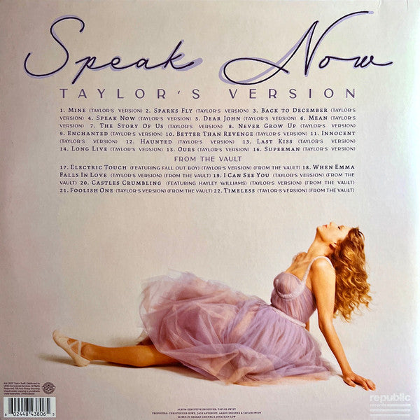Taylor Swift – Speak Now (Taylor's Version) / DISCO TRIPLE (NUEVO, SELLADO) BOXV54