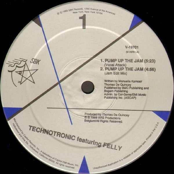 Technotronic Featuring Felly – Pump Up The Jam (NM) BOX11
