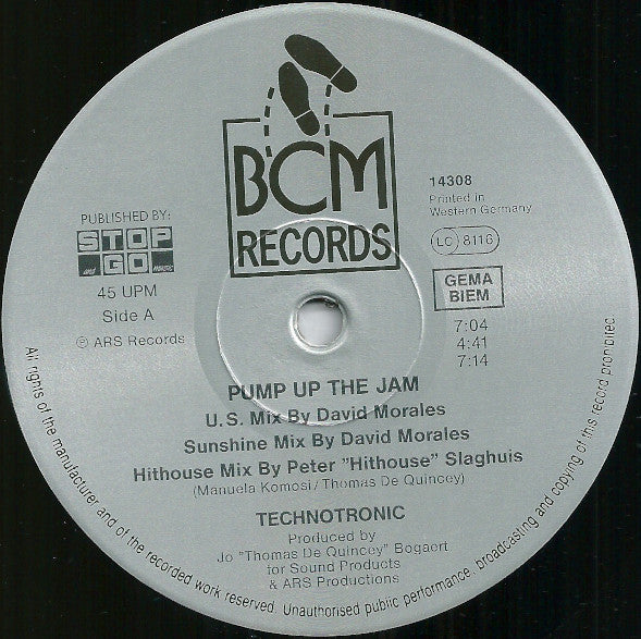 Technotronic Featuring Felly – Pump Up The Jam (The Remixes) (NM)