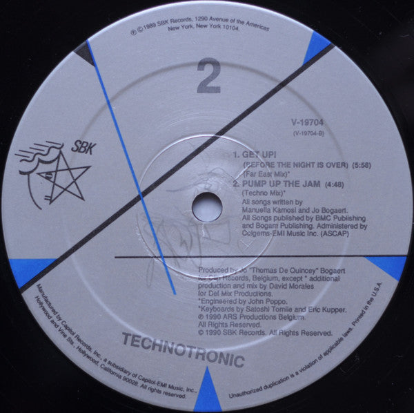 Technotronic – Get Up! (Before The Night Is Over) (NM, FUNDA VG+) BOX20