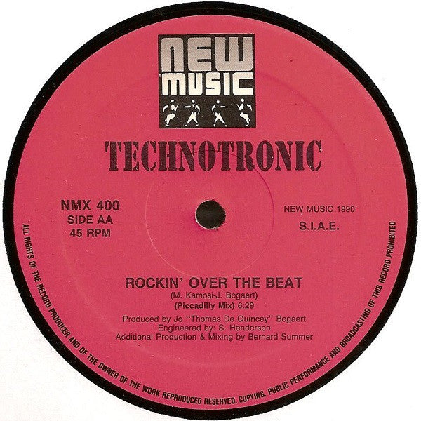 Technotronic – Move This (Molella Version) / Rockin' Over The Beat (Piccadilly Mix) (VG+) BOX26