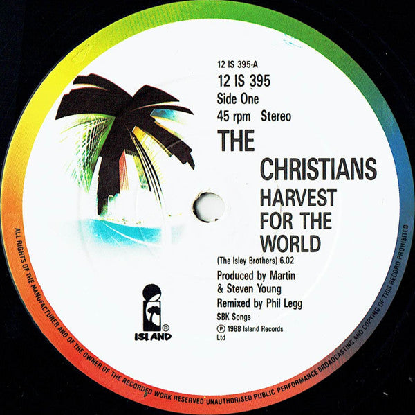 The Christians – Harvest For The World (NM, FUNDA VG+) BOX18