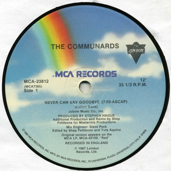 The Communards – Never Can Say Goodbye (EX, FUNDA VG+) BOX5