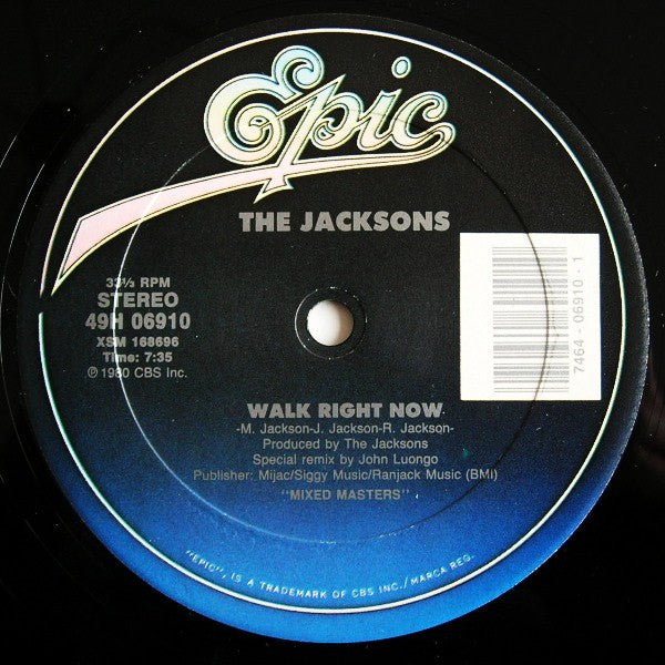 The Jacksons – Shake Your Body (Down To The Ground) / Walk Right Now (NM, FUNDA GENERICA DE SELLO VG+) BOX33
