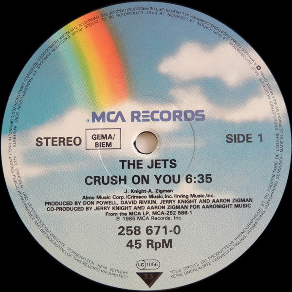The Jets – Crush On You, foto 3 de la edición