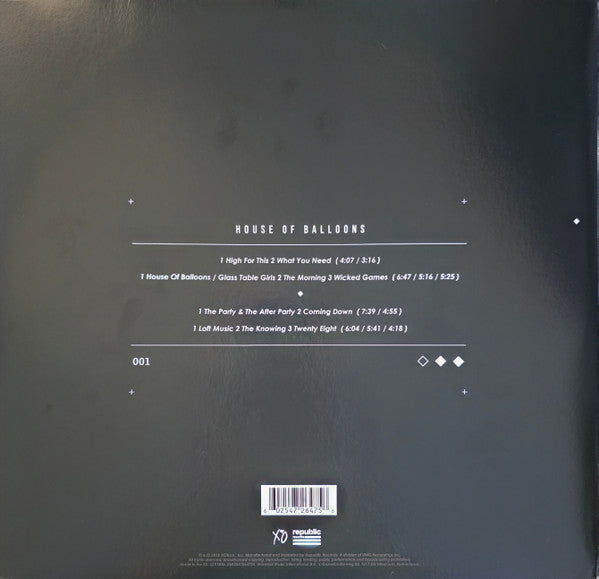 The Weeknd – House Of Balloons / DISCO DOBLE (NUEVO, SELLADO)