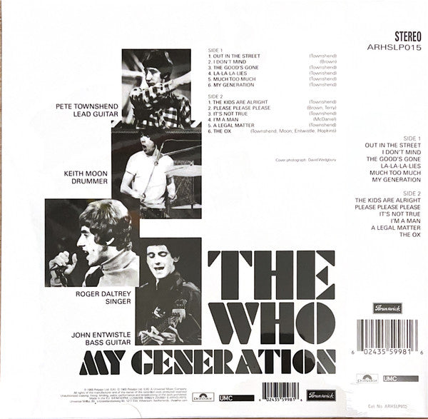 The Who – My Generation (NUEVO, SELLADO) BOXV37