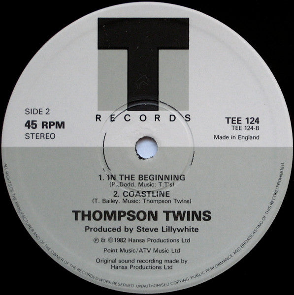 Thompson Twins – In The Name Of Love (12" Inch Dance Extension) (EX) BOX23