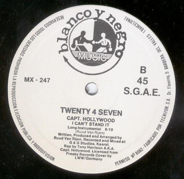 Twenty 4 Seven Featuring Capt. Hollywood – I Can't Stand It! (EX, FUNDA VG+) BOX30