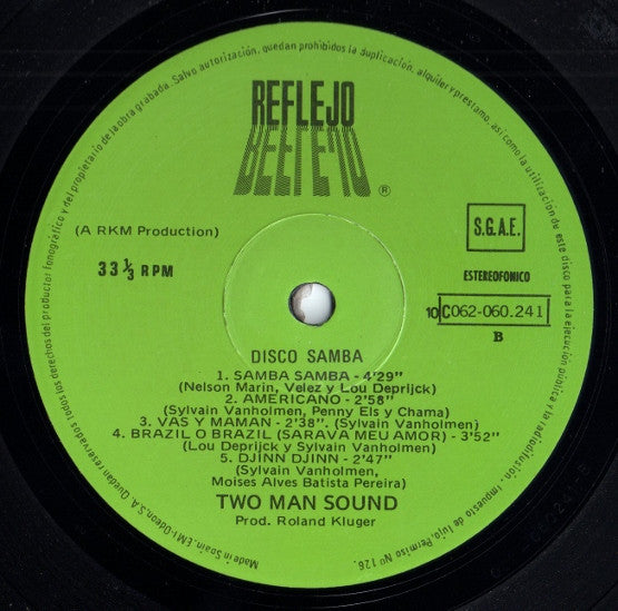 Two Man Sound – Disco Samba (Versión Integra) (EX, FUNDA VG+) BOX30