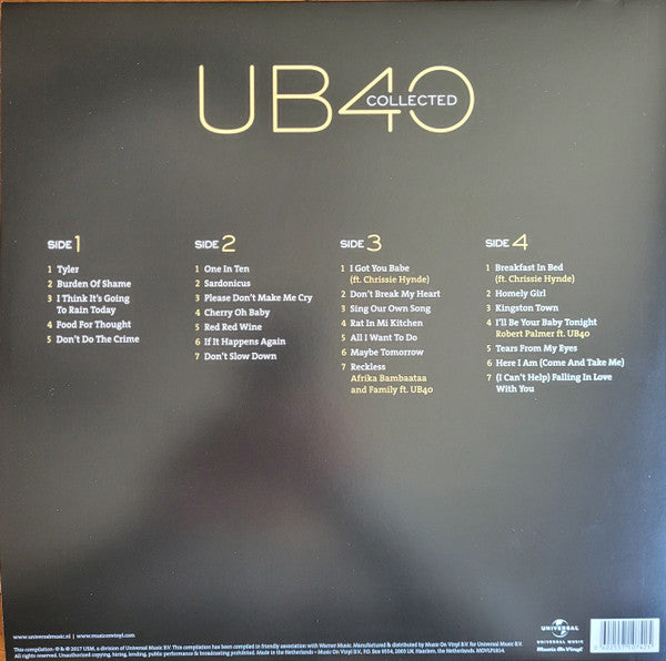 UB40 – Collected / DISCO DOBLE (NUEVO, SELLADO) BOXV39