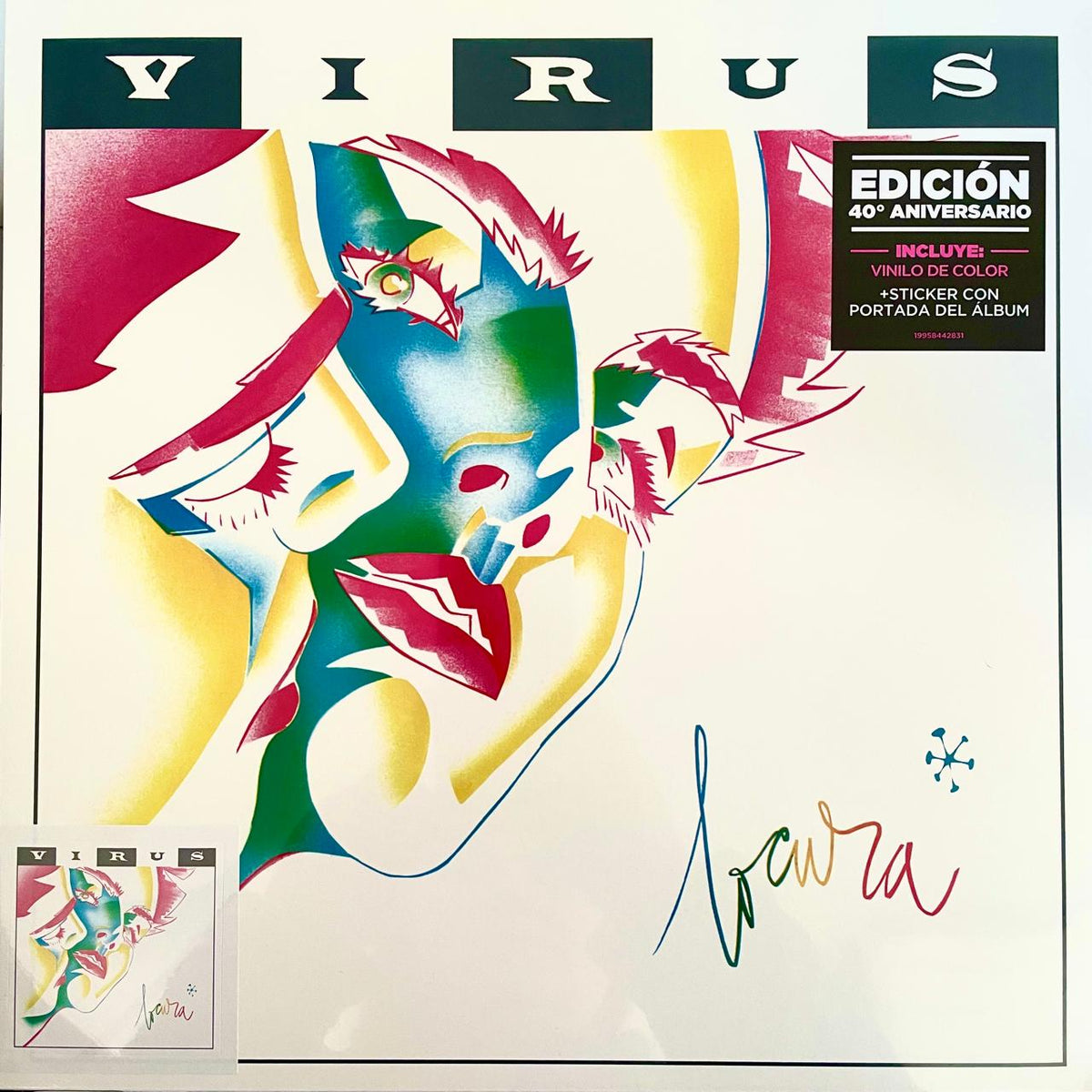 Virus – Locura / 40° Aniversario - DISCO COLOR (NUEVO, SELLADO)
