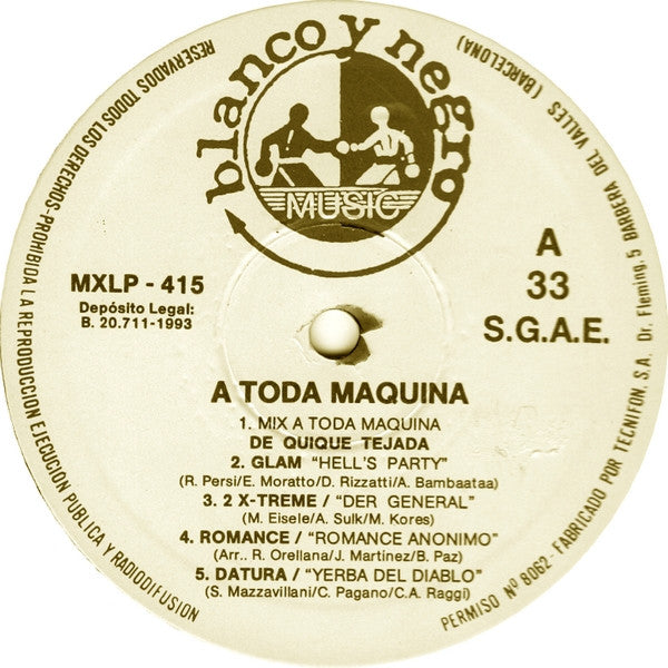 Various – A Toda Máquina / DISCO DOBLE (VG+) BOX2