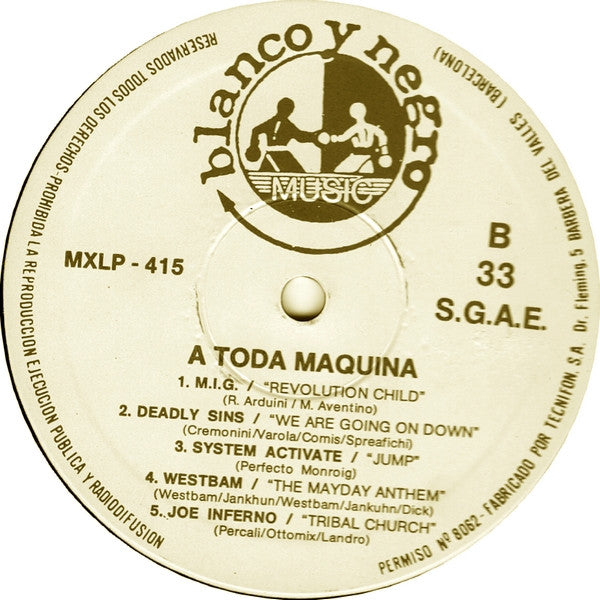 Various – A Toda Máquina / DISCO DOBLE (VG+) BOX2