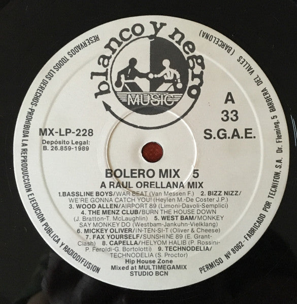 Various – Bolero Mix 5 (NM, FUNDA EX) BOX27