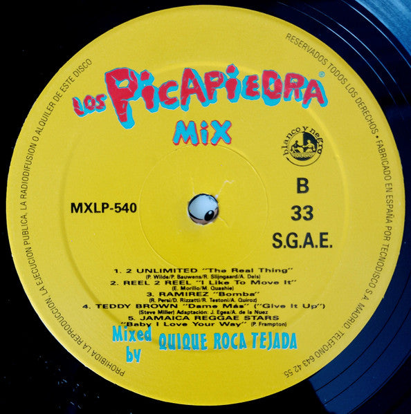 Various – Los Picapiedra Mix / DISCO DOBLE (NM) BOX2
