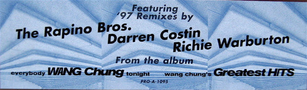 Wang Chung – Dance Hall Days ('97 Remixes) (NM, FUNDA EX) BOX31