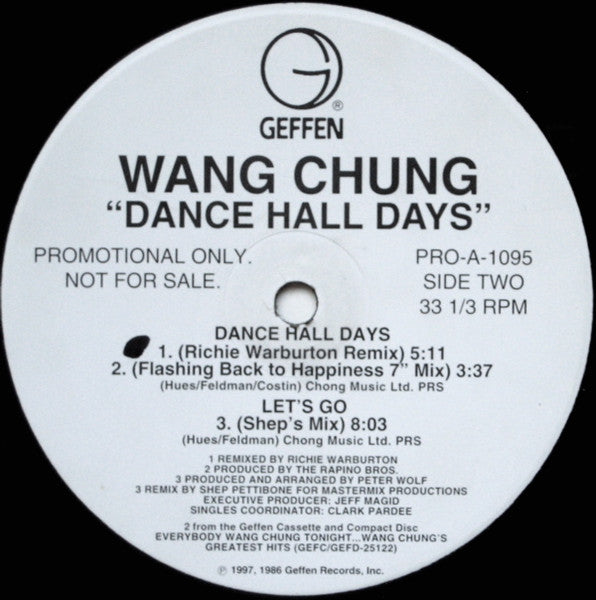 Wang Chung – Dance Hall Days ('97 Remixes) (NM, FUNDA EX) BOX31